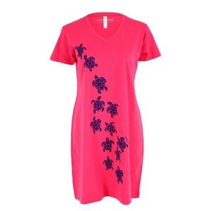 Marishka Hand printed Sea Turtle T-Shirt Dress